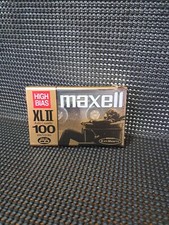 NOS Cassette Tape Maxell XL II High Bias IEC Type II Black Magnetite. Sealed