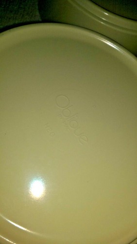 Vintage Light Yellow 5.5'' Oblique by PMC H20 Melamine Soup Salad Cereal Bowls  - Imagen 4 de 5