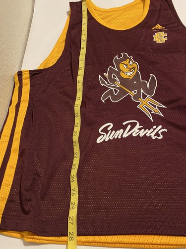Camiseta deportiva de baloncesto reversible del estado de Arizona Adidas x Eric Emanuel 2XL HA5474 nueva con etiquetas - Imagen 11 de 12