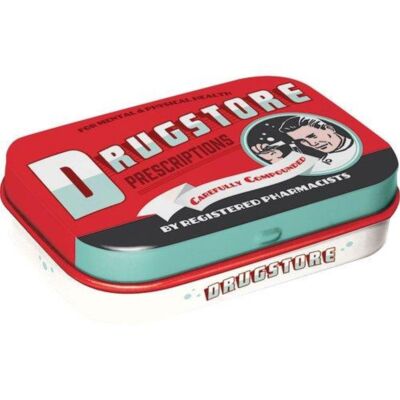 Nostalgic-Art - Tin Pill Box with Mint Candy - Drugstore