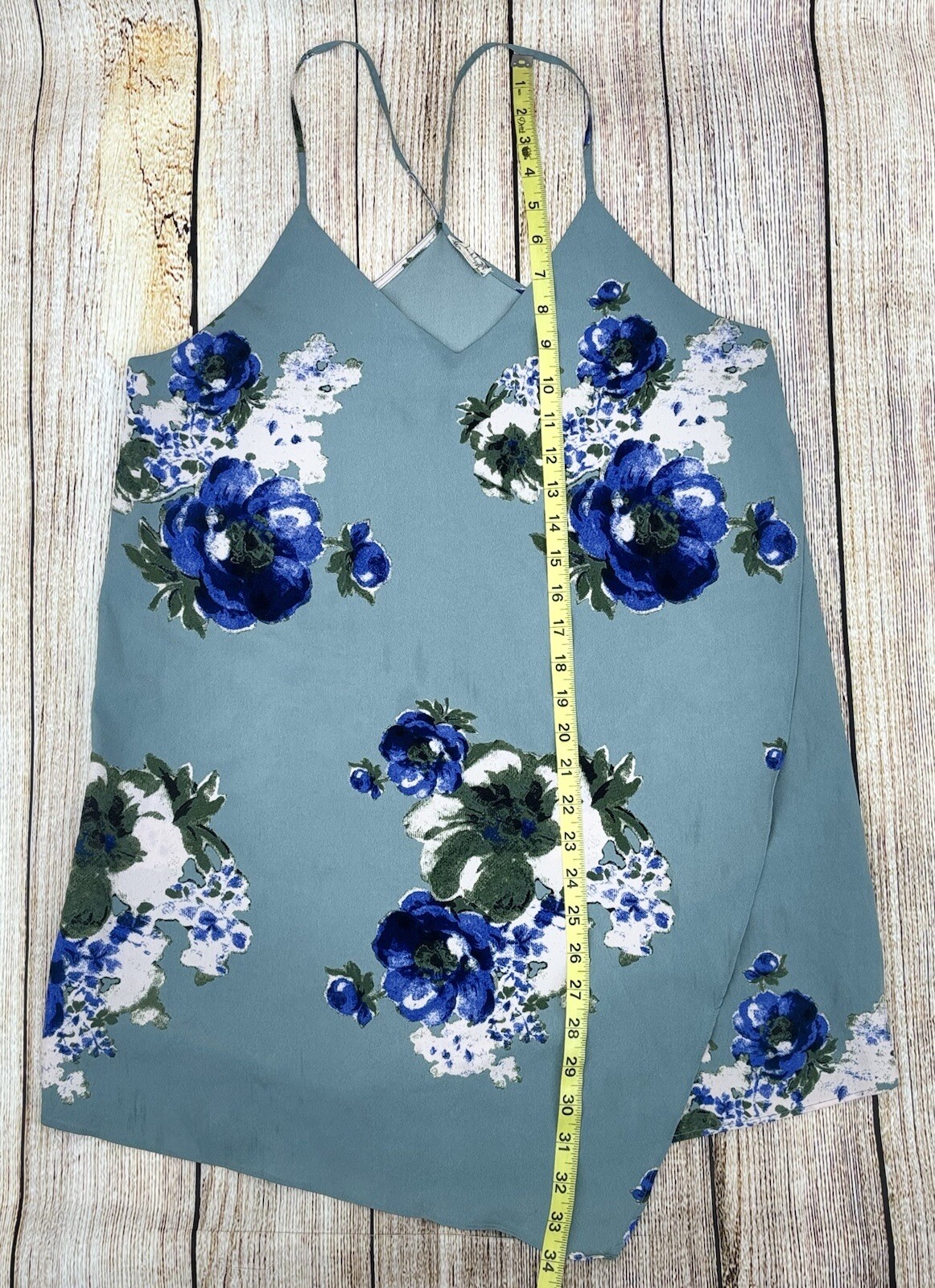 Free People Intimately Cascades Mini Slip Dress Size Small Blue Floral Chiffon