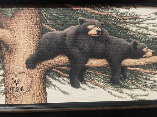 Schwarzwald gemütliche Bären personalisierter Druck gerahmt mit COA - Bild 2 von 4