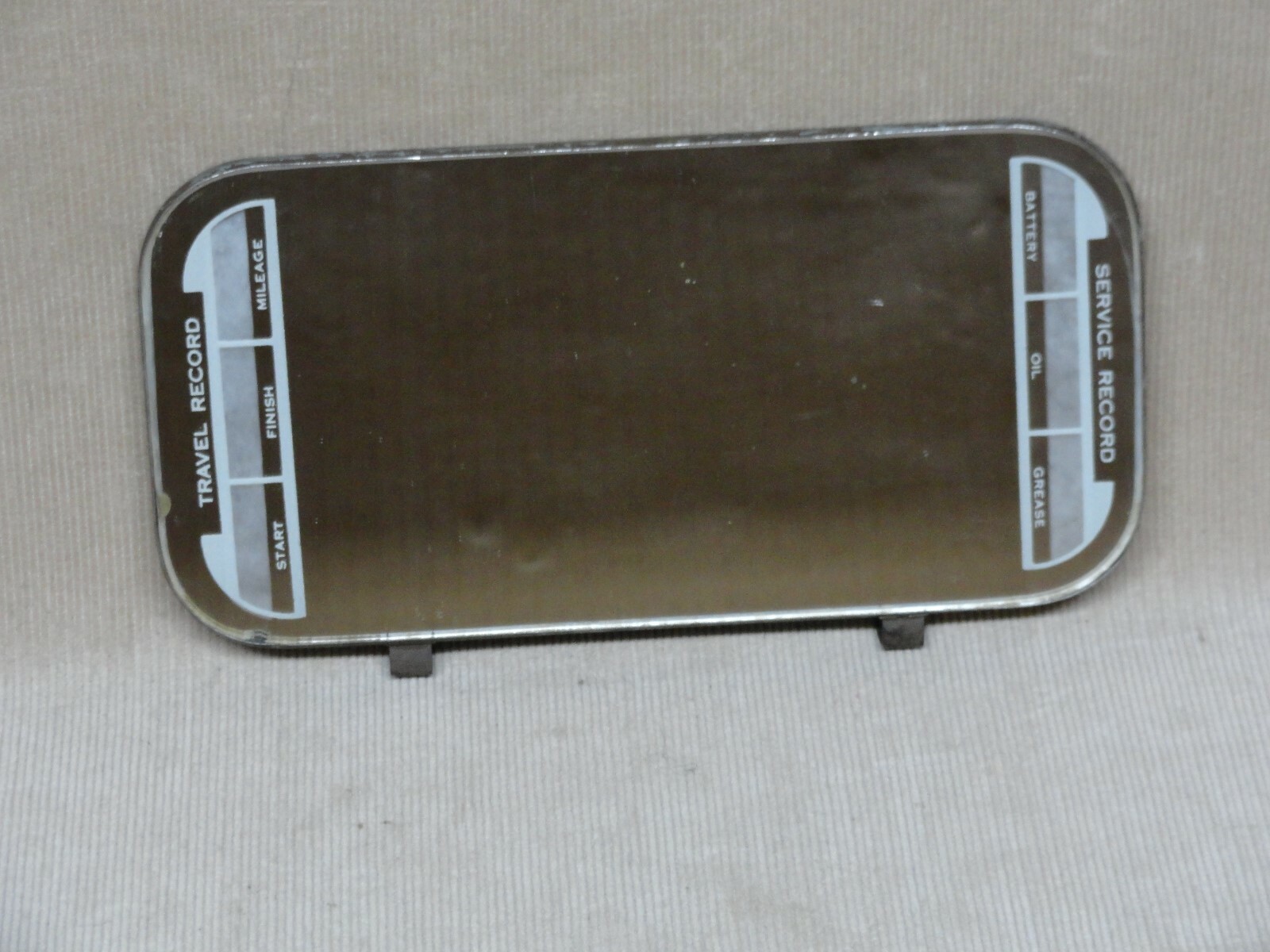 ORIGINAL Car Visor Clipon Mirror w/ Mileage & Service Record Fits Ford Chevy eBay