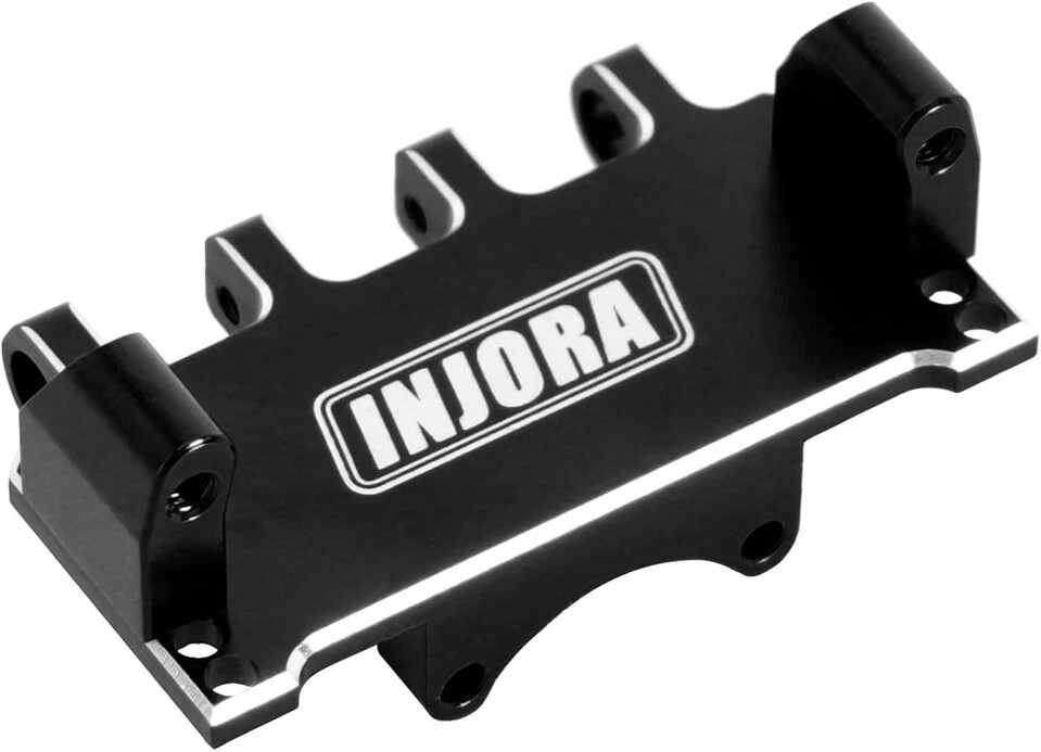 INJORA Adjustable Servo Mount CNC Aluminum for Axial SCX24 1/24 RC Black
