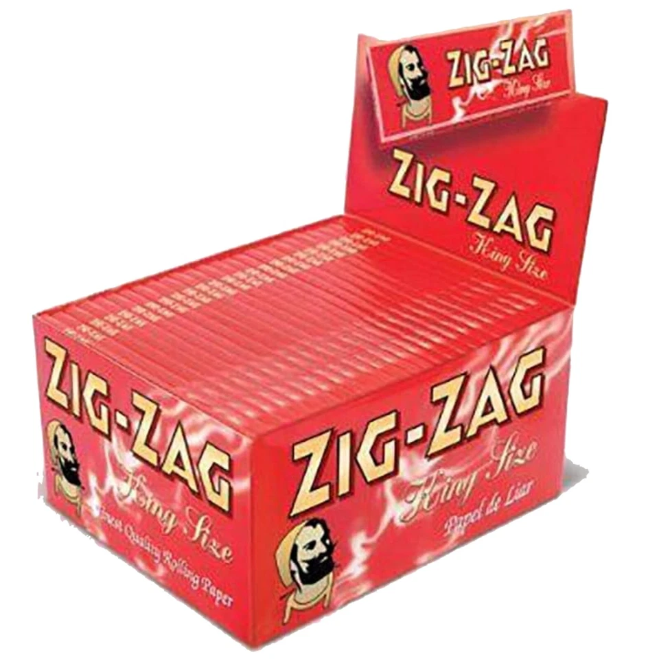 ZIG-ZAG Zig Zag King Size Red rolling papers 50 Booklets - Sealed Box