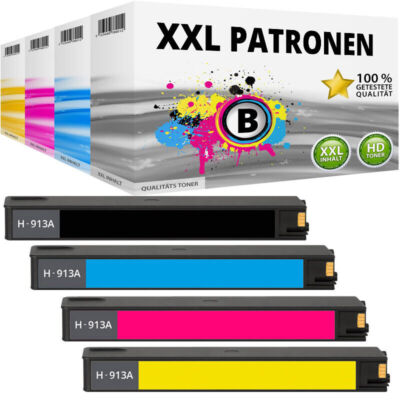 XXL TINTE PATRONEN für HP 913A PageWide Pro 352dw 377dw 452dw 452dwt 4