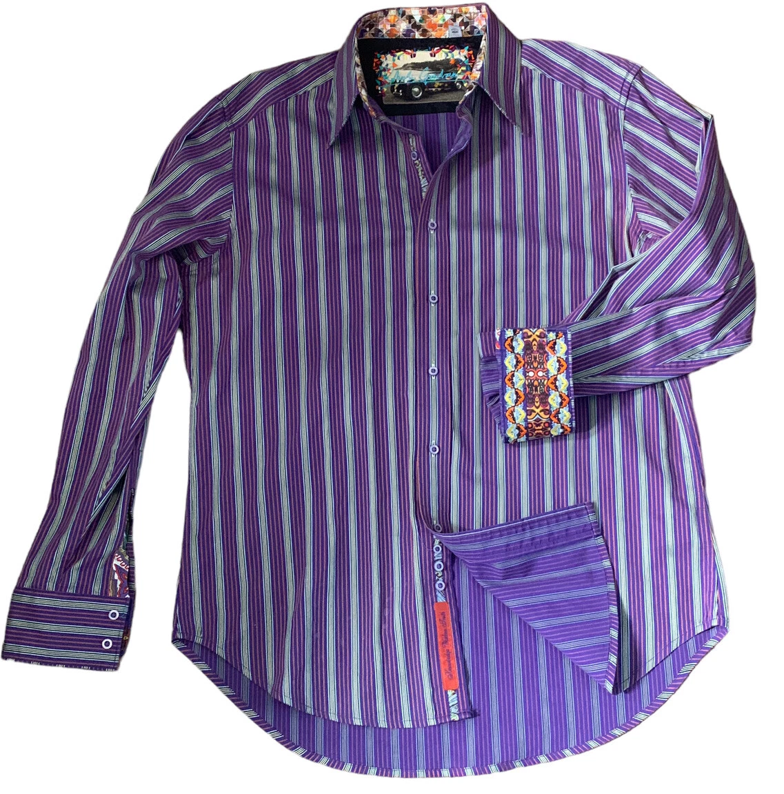 Robert graham sale purple shirt