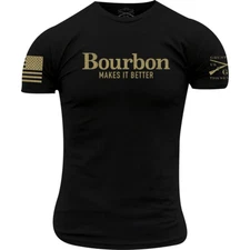 Grunt Style Bourbon Makes It Better T-Shirt - Black