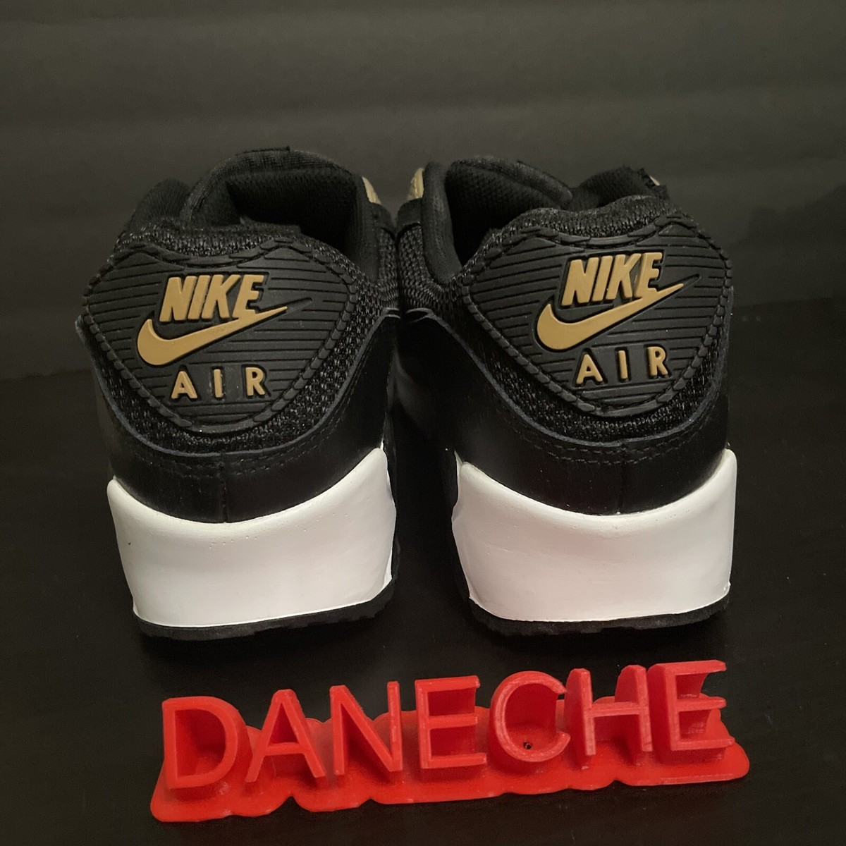 Nike Air Max 90 Black Metallic Gold Size 7 DM7557‑001 Nike Air Max 90 Black Metallic Gold Men main image 3