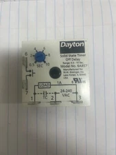 Dayton solid state timer off delay model 6A857