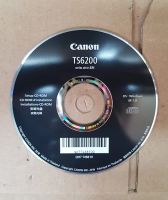 Replacement Setup CD-ROM for Canon Pixma TS6200 Series Printer - Software Disc - Image 1 of 2