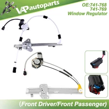 For 1997-2001 Jeep Cherokee 4 Door Power Window Regulator Front LH RH w/ Motor