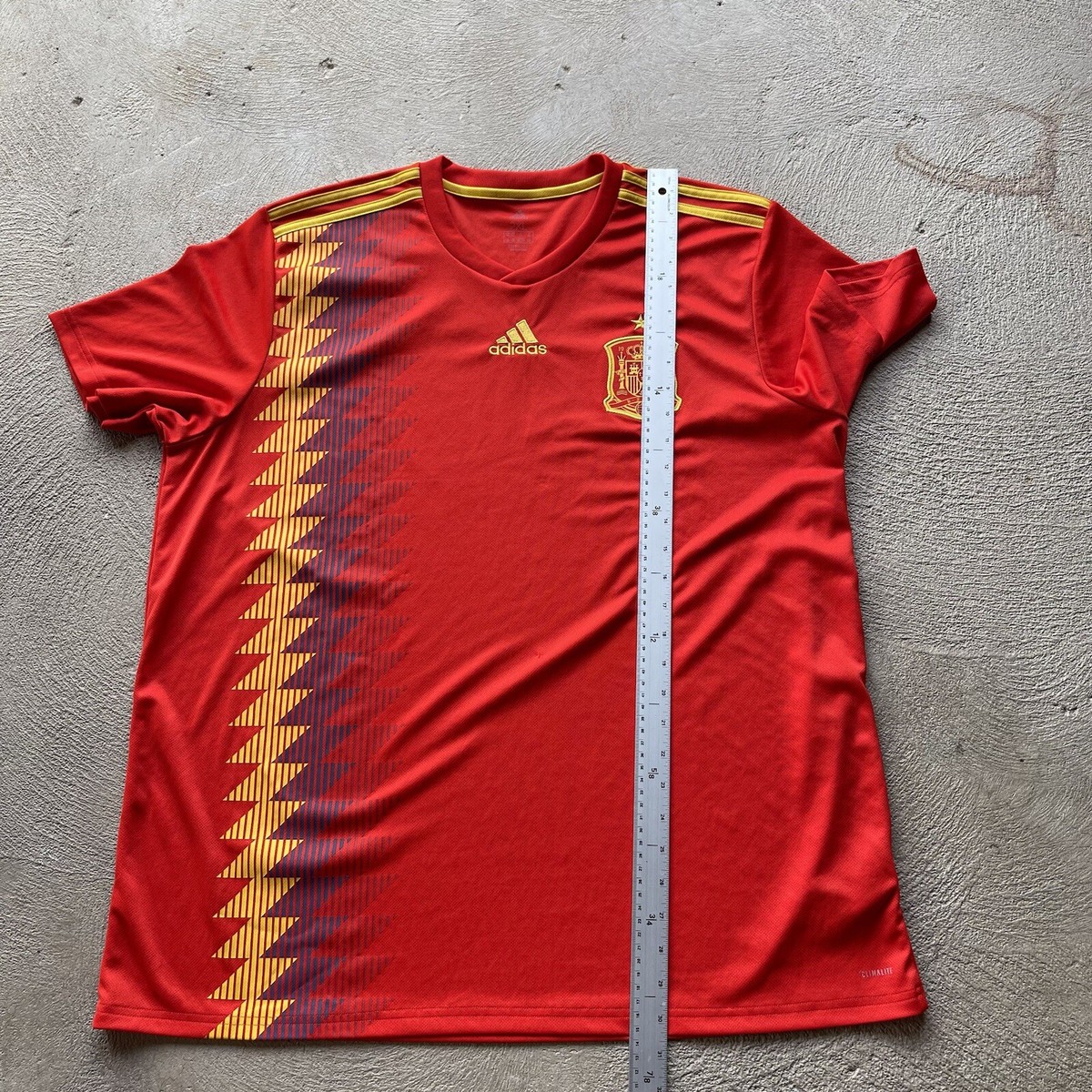 Adidas Spain Jersey Mens 2XL Red Spanish National Team