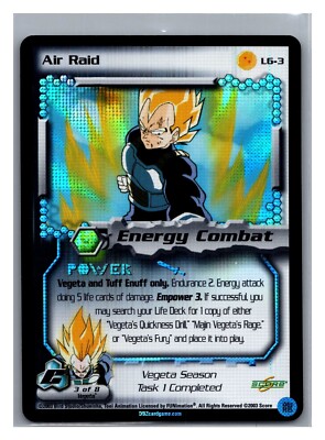 1x DBZ CCG AIR RAID L6-3 HOLO FOIL LEAGUE PROMO DRAGON BALL Z LIMITED