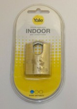 Image of Yale 40mm Closed Shackle Brass PADLOCK Hardened Steel Shackle Indoor with 3 Keys