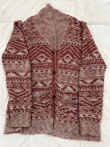 Cable Knit Men’s Cardigan Shaw Neck
