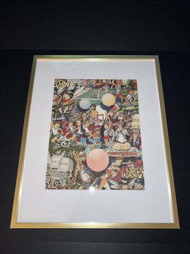 Original Vintage 1970’s Pop Art Painting Framed *Rare* Wow! USA!🇺🇸 - Picture 2 of 10