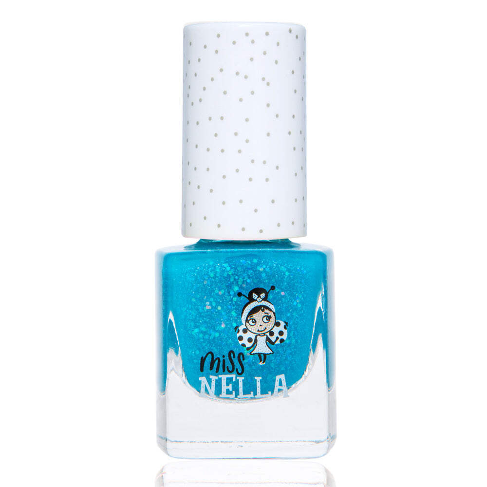 Under The Sea: Glittery Blue Peel Off Nail Polish
