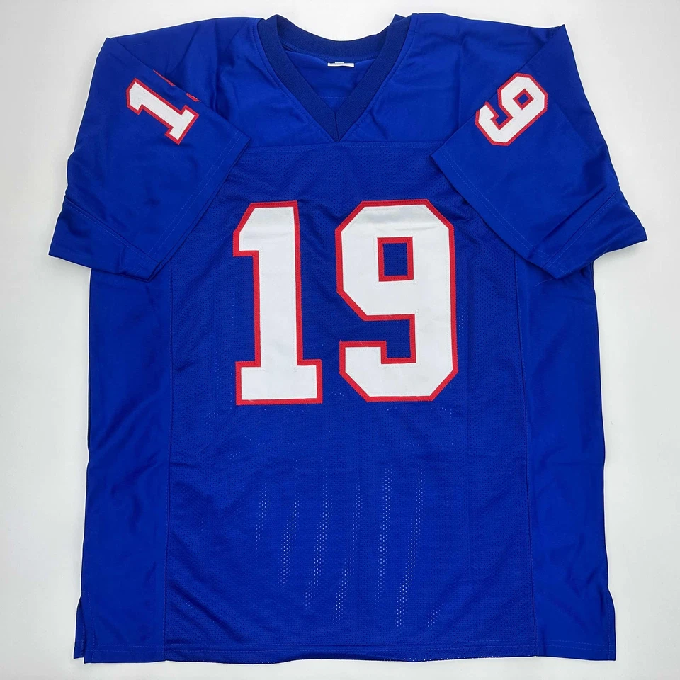 Camiseta deportiva facsímil autografiada Eric Dickerson SMU azul reimpresión talla XL para hombre Foto 3 de 4