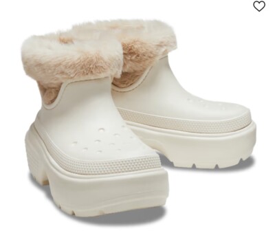 NEW Crocs Chunky STOMP LINED BOOT 208718 US Szs M8/W10