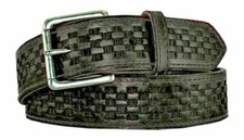 Men's Genuine Black Western leather belt Amish crafted made in the USA