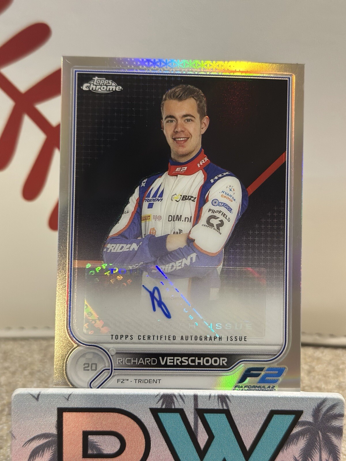 2023 Topps Chrome F1 #CAC-RV Richard Verschoor Refractor Auto Van Amersfoort