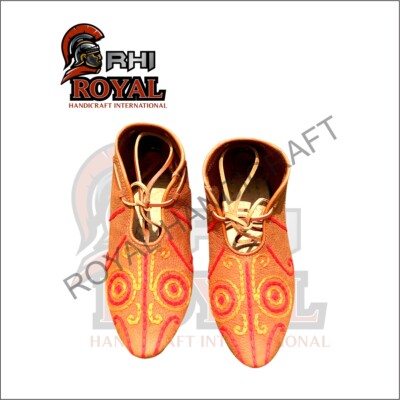 Roman costume footwear Authentic Roman design shoes Historical period shoes