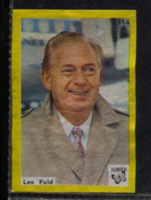 Leo Fuld Vintage Dutch Movie Film Music Star Trading Card