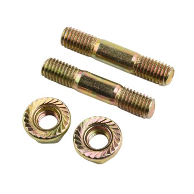 Medium Kohlenstoffstahl Stabmuttern Stehbolzen Kit für 4500 5200 5800 Kettensäge Ersatzteile