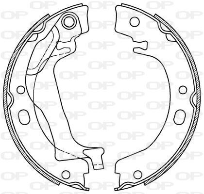 Mâchoires de frein arrière pour Toyota Corolla 1.4 D et 2.0 D-4D