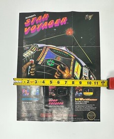 Vintage Acclaim 1987 STAR VOYAGER Nintendo NES Video Game Poster ACL-SV-US Only