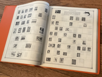 Scott's World Stamp Album Book Postage Stamp Album 1973 4 Stamps