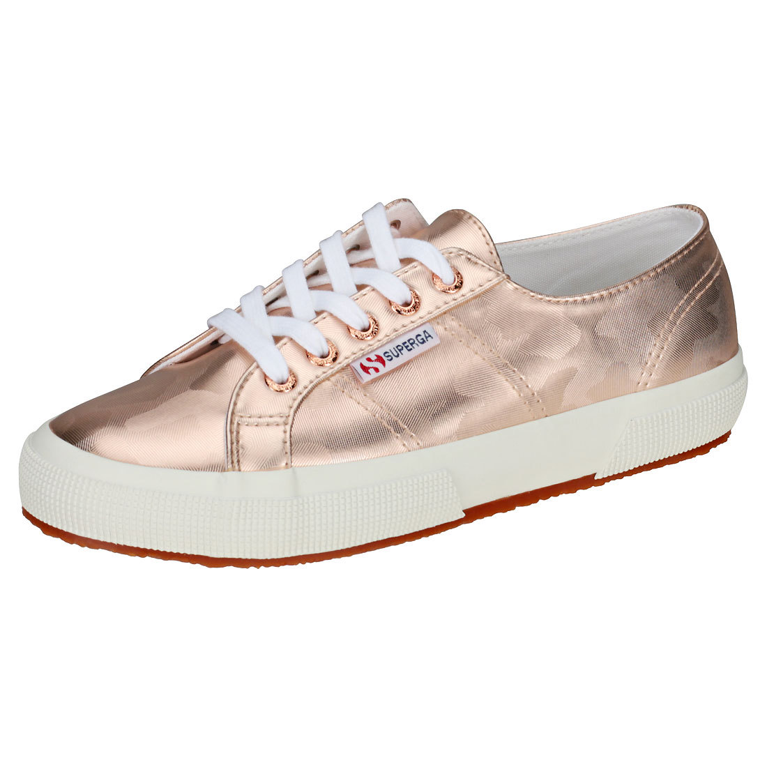 Superga 2750 Army Chrome Damenschuhe Rose Gold Synthetic Trainers - 4.5 UK Superga 2750 Army Chrome Damenschuhe Rose Gold Synthetic Trainers - 4.5 UK