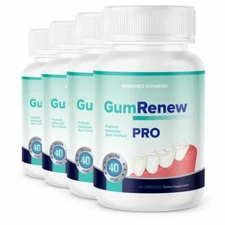 GumRenew PRO Advanced Gum Health Formula 240 Capsules Gum Renew 4 Bottles