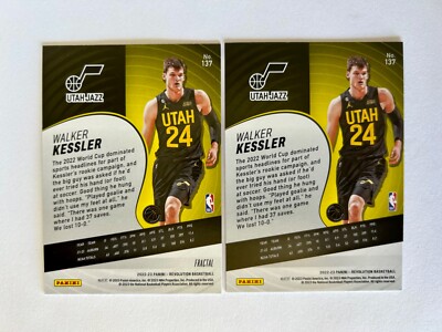 【sykh 】Kessler WORLD 2022-23 Panini Revolution Jazz Walker Kessler Cubic #137 Rookie RC