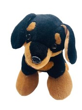 Build A Bear Promise Pets Dachshund Dog Black Brown 14" Stuffed Animal Plush
