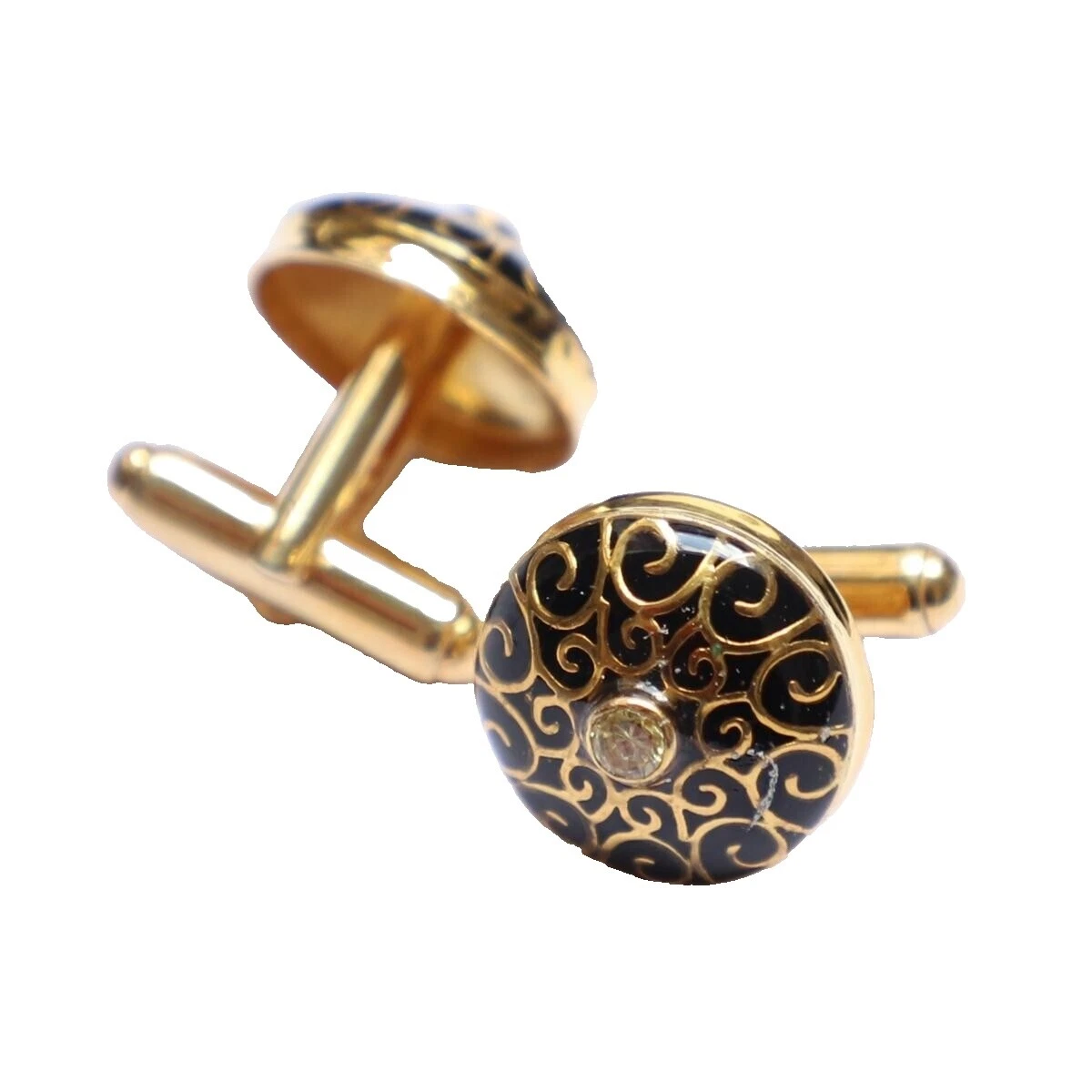 Beauty Enamel Sterling Silver Cufflinks for Men