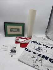Greg Louganis Signed Lot: Poster, Penn State Shirt, Autograph $1 Bill & More