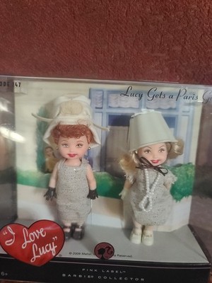 I Love Lucy Episode 147  Lucy Gets Paris Gown  Pink Label Barbie Collector -NIB
