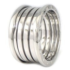 BVLGARI Ring B.zero1 5 Band Wide 750 18K White Gold 66 US11