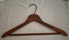VTG Wooden Wood Coat Hanger, Norwood Cloths