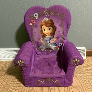 Disney Junior Sofia The First Marshmallow Kids Toddler Armchair Foam RARE HTF