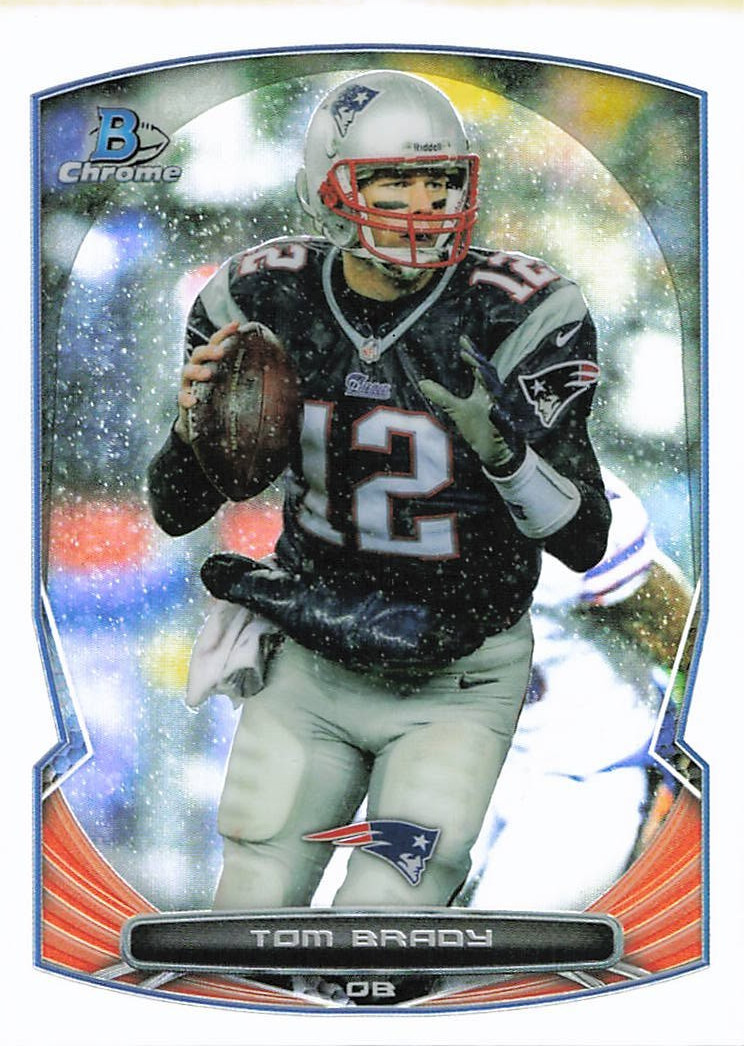 TOM BRADY 2014 TOPPS CHROME #28 REFRACTOR