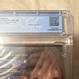 CGC 8.0 Kingdom Hearts II Black Label Graded Playstation 2 PS2 CIB Silver Foil