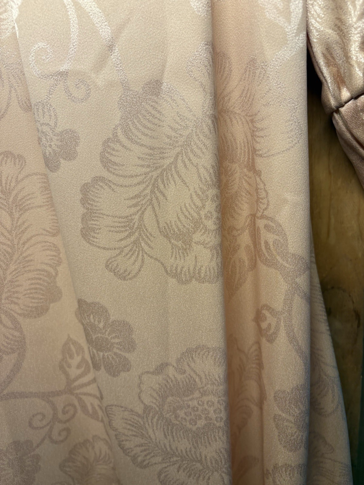 1970s Peach Satin Gunne Sax Prairie Dress I Magnin (minor Flaws) XXS 32/29 Tie