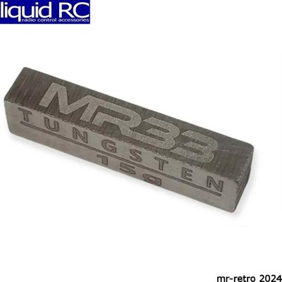Mon-tech Racing MR33-TW-15G Mr33 Tungsten Weight - 5 X 6 X 26mm - 15g