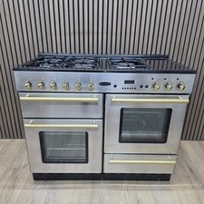 RANGEMASTER 110cm DUAL FUEL ⚡️🔥RANGE COOKER IN STAINLESS STEEL &BRASS