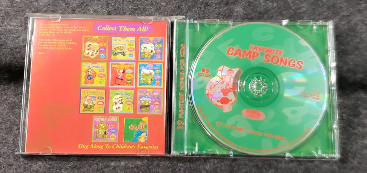 Kids Direct Favorite Camp Songs CD 19 Funtime Songs for Kids