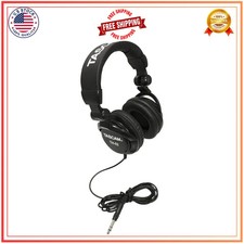 TASCAM TH-02 Professional Studio Monitor Headphones Wired Over Ear with Adapter