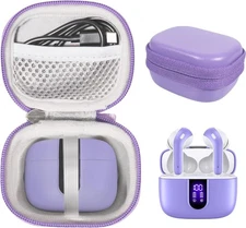 CaseSack Case for TAGRY X08 Bluetooth Headphones True Wireless Earbuds Purple 